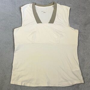 ARC’TERYX White Taupe Sleeveless Tank Top Size M-L